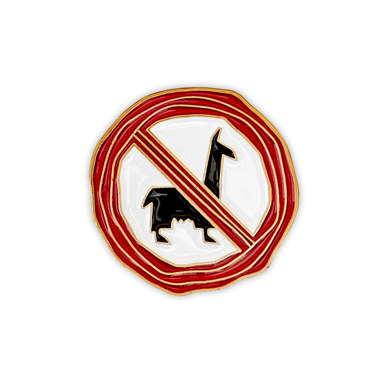 No Llamas Allowed Pin