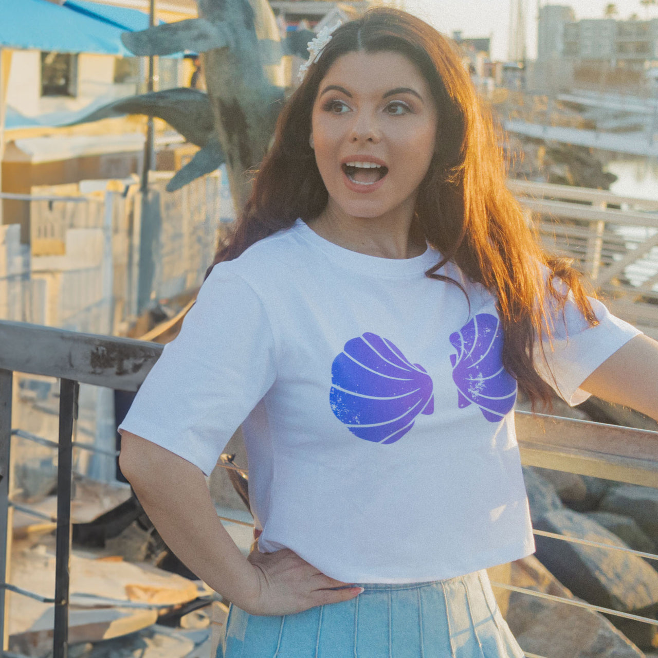 Classic Mermaid Crop Tee