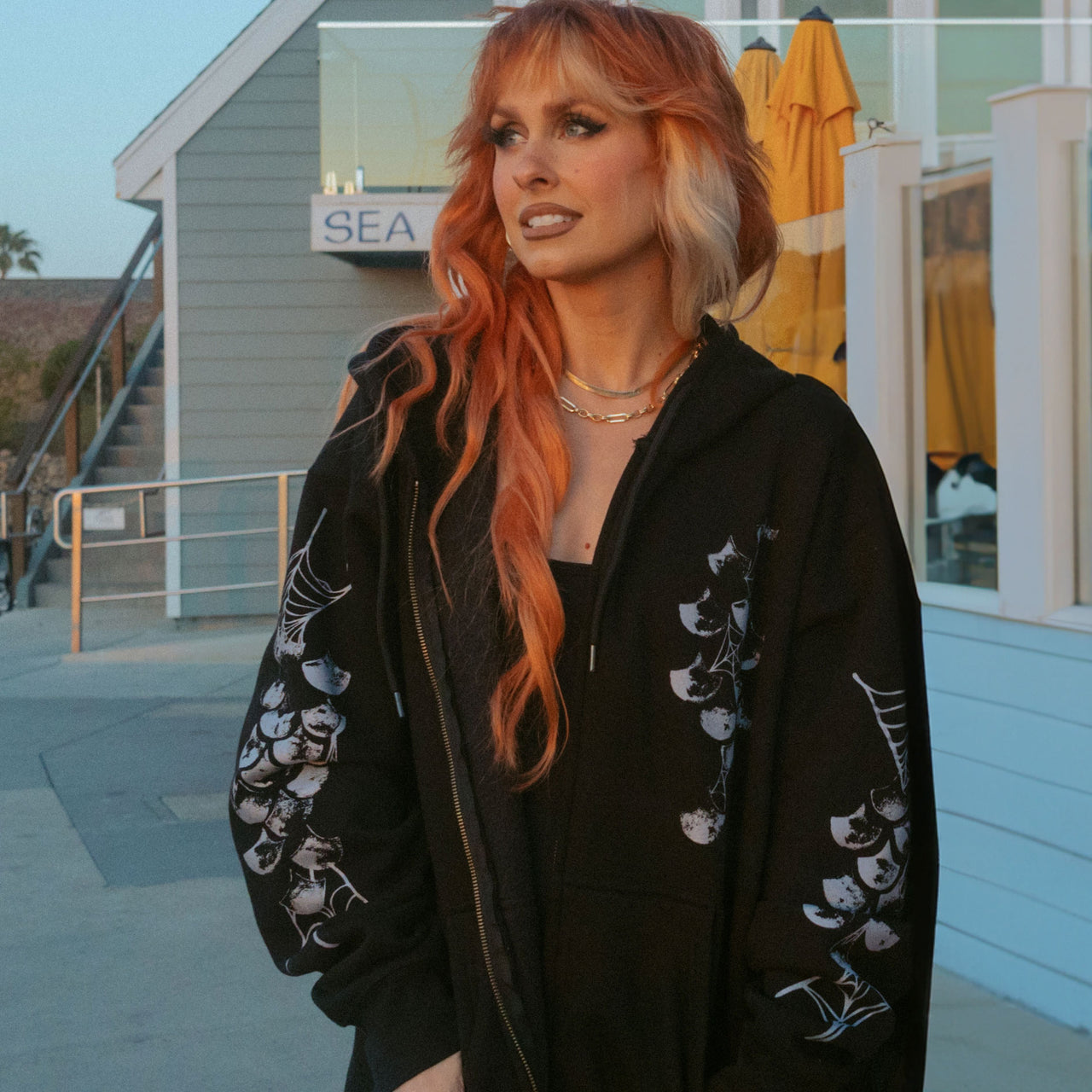 Cobweb MerVamp Zip Hoodie