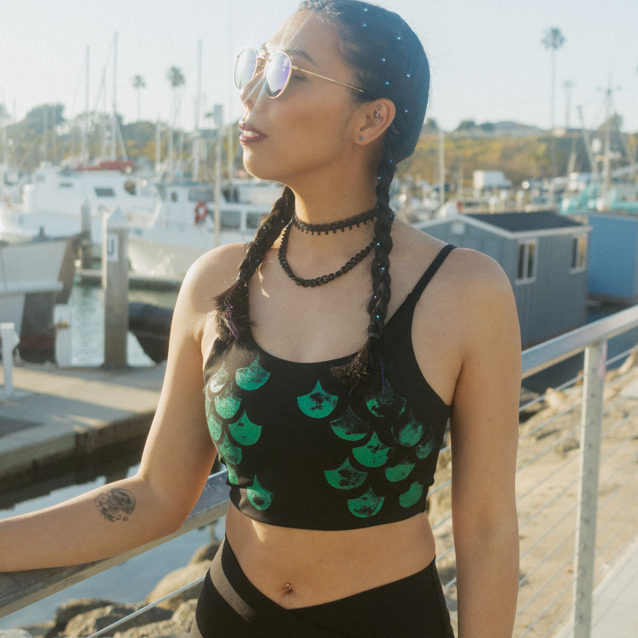 MerVamp Scale Sports Top