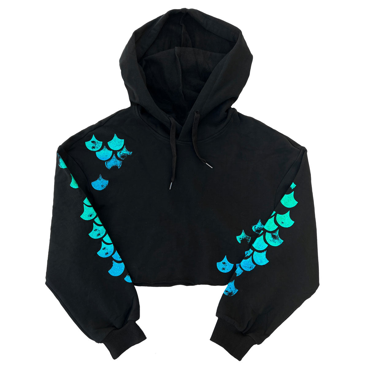 MerVamp Scale Crop Hoodie