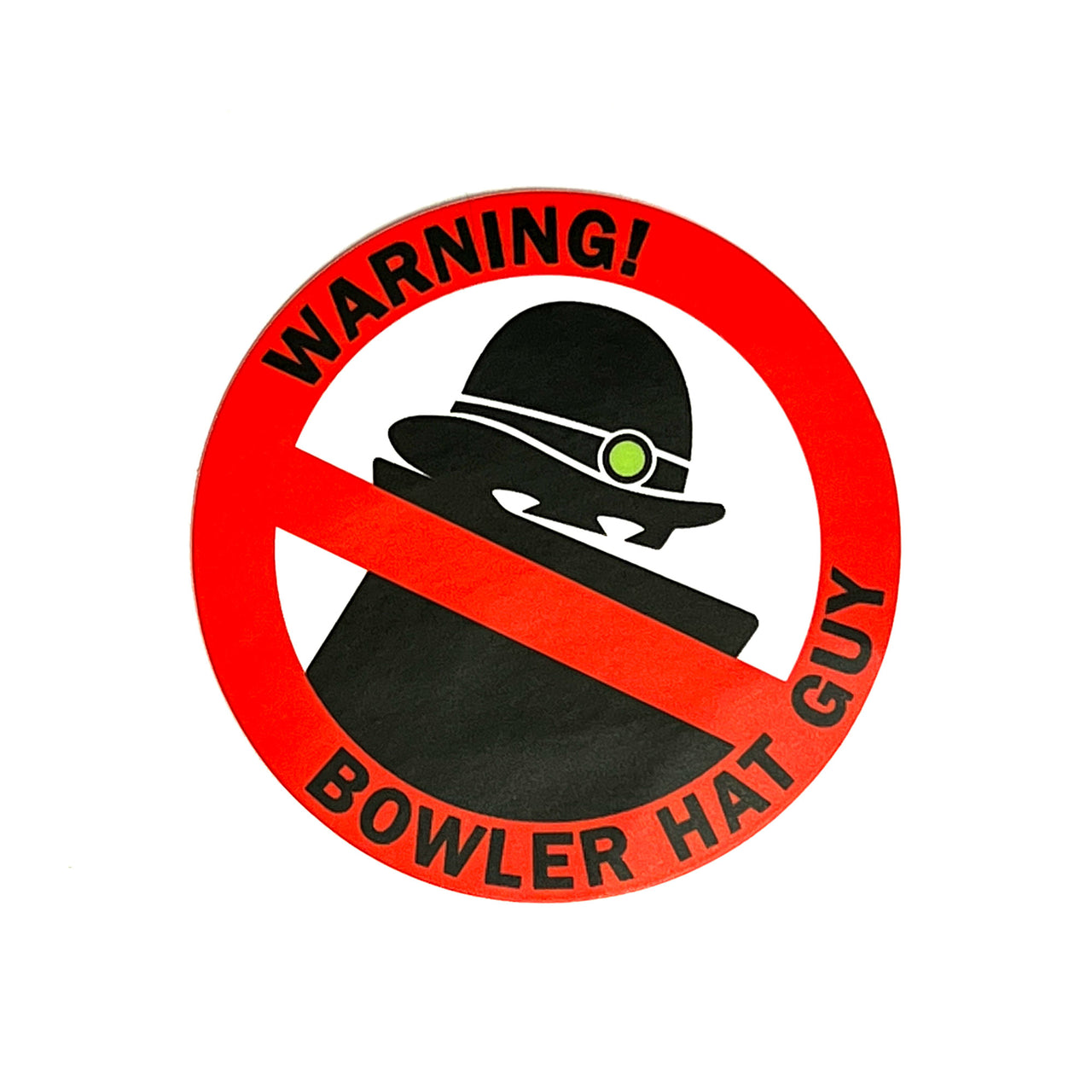 Bowler Hat Guy Sticker - Whosits & Whatsits
