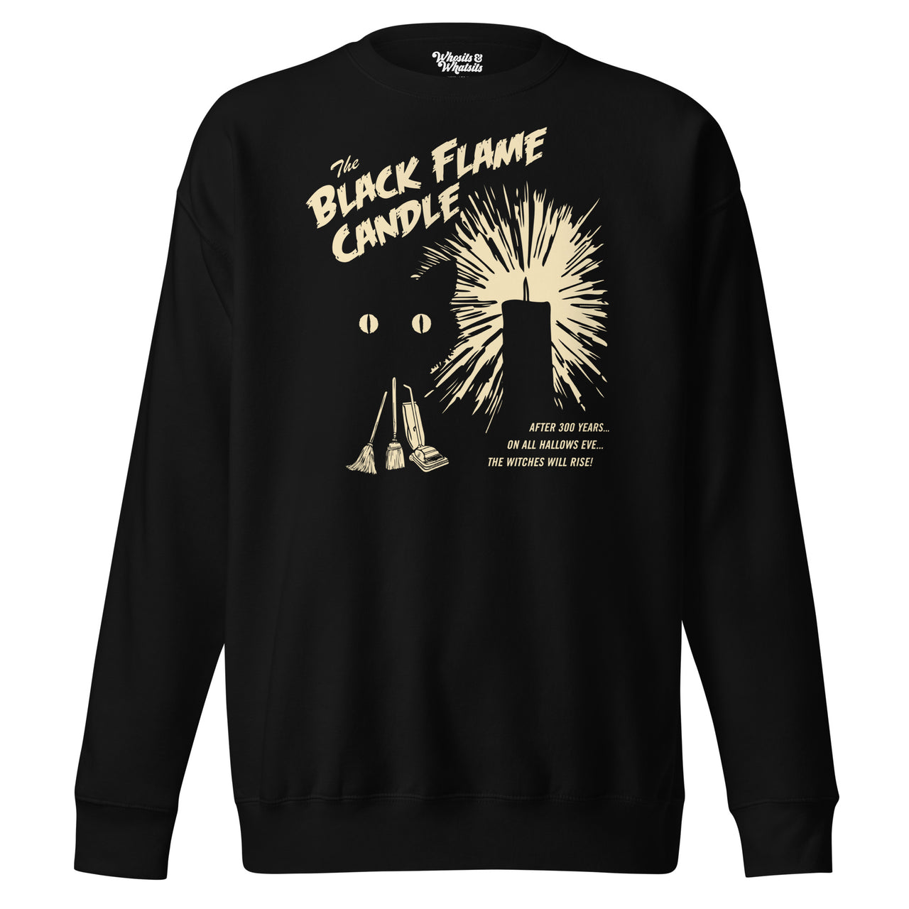 Black Flame Candle Unisex Sweatshirt