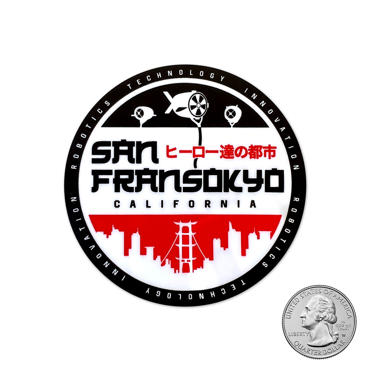 San Fransokyo City Sticker - Whosits & Whatsits