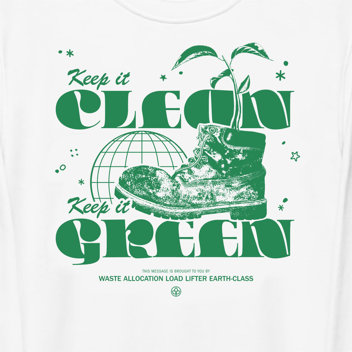 Keep It Clean Unisex Organic Sweatshirt